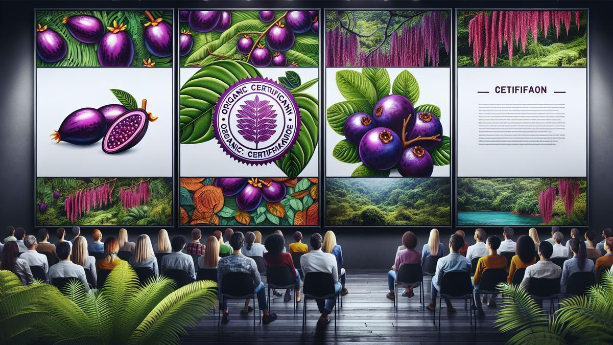 A Certificação do Açaí Orgânico A Certificação do Açaí Orgânico