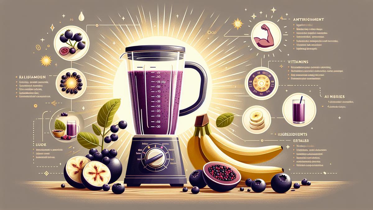 Benefícios do Smoothie de Açaí com Banana Receitas de smoothie de açaí com banana