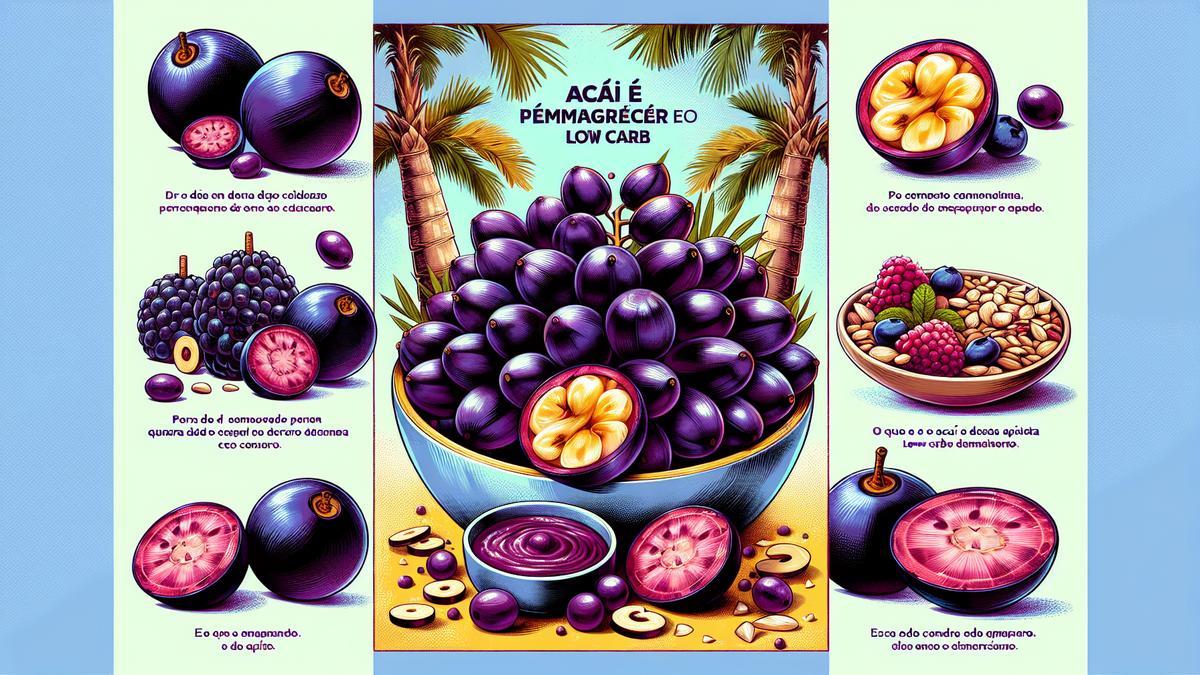 O que é o Açaí e como ele ajuda no emagrecimento Açaí para emagrecer em dietas low carb